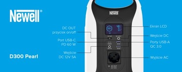 Электростанция Newell Pearl AC 283Wh PD 60 Вт