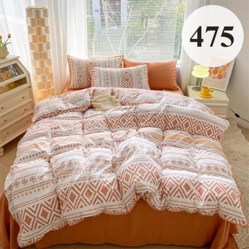 КОМПЛЕКТ ПОСТЕЛЬНОГО БЕЛЬЯ 200х220 УЗОРЫ ИЗ ХЛОПКОВОГО АТЛАСА