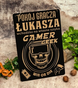 доска КОМНАТА ИГРОКА гравировка имени ОТЛИЧНЫЙ подарок День Святого Николая День рождения Именины