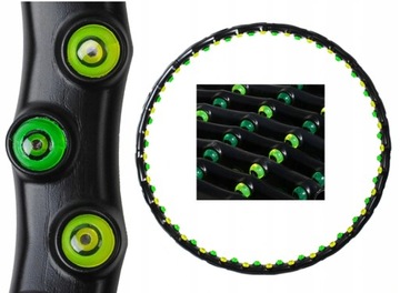 MAGNETYCZNE hula hop Z MASAŻEM ODCHUDZA wypustki