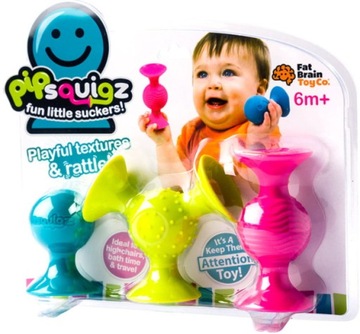 FAT BRAIN TOYS PRZYSSAWKI BOBO GRYZAKI GRZECHOTKI 3 SZT