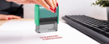 Отпечатка для соответствия оригинальной Trodat 8912 в офисную компанию Zielona