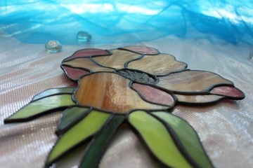 Тиффани Желтый Витраж Цветок