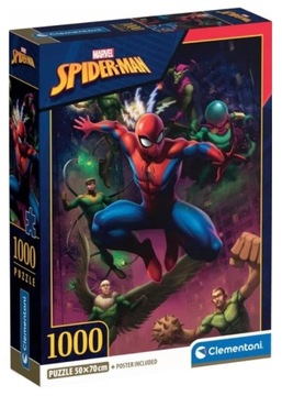 Puzzle 1000 el. Compact Spiderman Clementoni