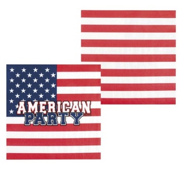 SUPER Serwetki USA Ameryka flaga 20szt 44975