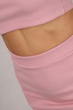 Хлопковая повязка на голову S TOP POWDER PINK в полоску