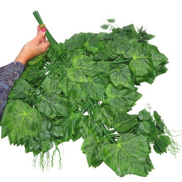 ЛИСТЬЯ ВИНОГРАДНЫЕ ЛИСТЬЯ ВЕТКА ВИНОГРАДА 75см