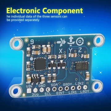 Сенсорный модуль 9DOF с контактами. 3-осевая плата магнитного поля MN.