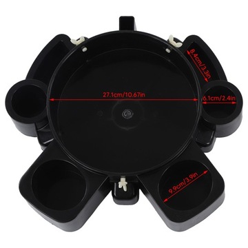 ЧЕРНАЯ МНОГОФУНКЦИОНАЛЬНАЯ ТЕЛЕЖКА НА КОЛЕСАХ С 5 ПРОЧНЫМИ ПОВОРОТНЫМИ КОЛЕСАМИ