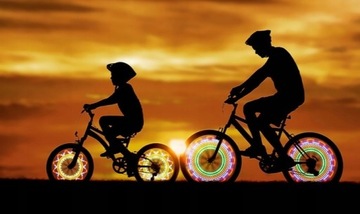 НЕОНОВЫЕ ВЕЛОСИПЕДНЫЕ ФОНАРИ НА СПИЦЕ СВЕТОДИОДНОГО КОЛЕСА