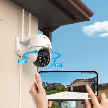 2x WiFi IP-КАМЕРА НАРУЖНАЯ ПОВОРОТНАЯ CCTV Full HD