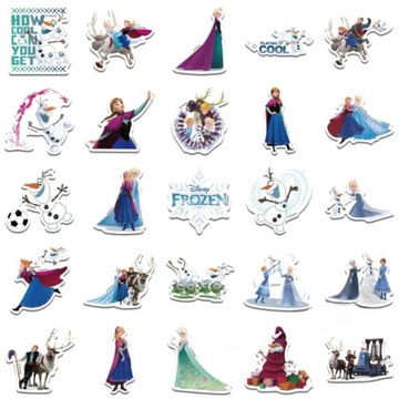 НАКЛЕЙКИ Эльза Frozen MIX 50 шт.
