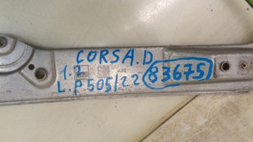 MECHANIZMUS OKNO LEVÝ PŘEDNÍ OPEL CORSA D