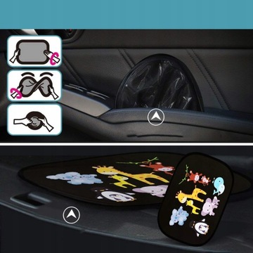 Автомобильный солнцезащитный козырек для окна 2 шт.