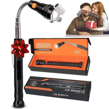 CHWYTAK MAGNETYCZNY LED TELESKOPOWY MAGNES 50CM PREZENTY DLA MĘŻCZYZN TATY