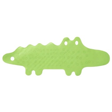 Antypoślizgowa mata do wanny wanienki wkładka zielona krokodyl IKEA 33x90cm