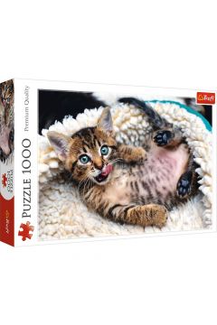 Puzzle 1000 Wesoły kotek TREFL