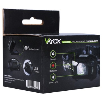 ФОНАРЬ НАФАЛЬНЫЙ LED USB VAYOX 100LM