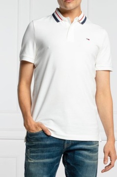 46__ TOMMY JEANS __ KOSZULKA POLO MĘSKA STRETCH M