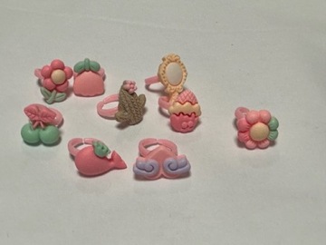 НАБОР ИЗ 9 ДЕТСКИХ КОЛЬЦ-СЕРДЦЕВ