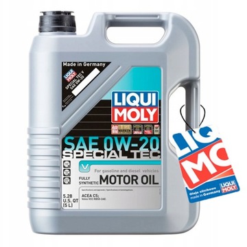Liqui Moly LM20632 Olej TEC V 0W-20 5L + Zawieszka