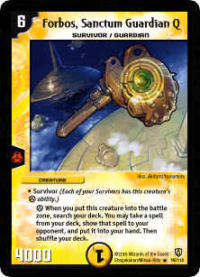 *DM-06 DUEL MASTERS - FORBOS, SANCTUM GUARDIAN Q !