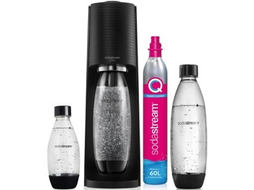 Saturator SODASTREAM Terra Czarny + 3 butelki