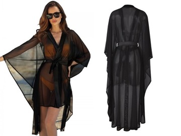 PAREO kimono na lato, Szlafrok na plażę Dkaren M
