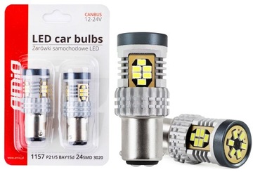ŻARÓWKA ŻARÓWKI P21/5W CANBUS LED 12V 24V BAY15D