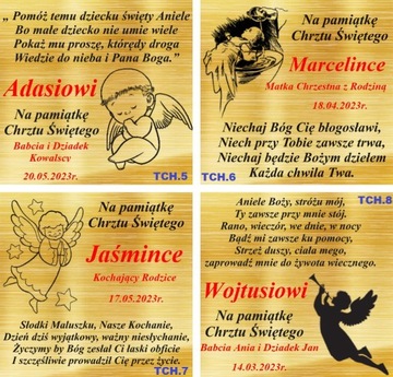 Złote Kolczyki Dziecięce 333 Na Komunię Chrzest Grawer + PREZENT GRATIS