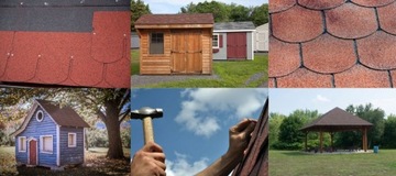 KARPIÓWKA битумная войлочная черепица красная Bauhus