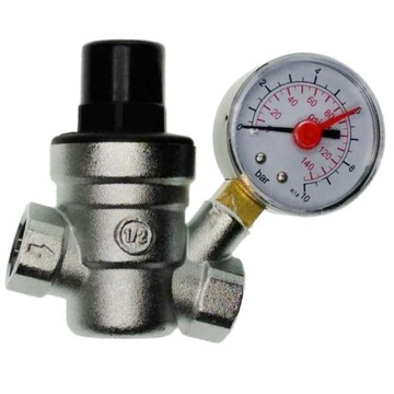 Regulator Ciśnienia Wody Z Manometrem DN15