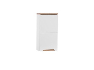 Szafka Łazienkowa Wisząca 2 Półki 70 x 35 x 20 CM Biel Alpejska Połysk