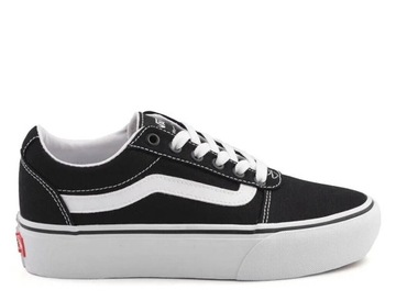 Buty damskie trampki platforma VANS WARD PLATFORM BLACK VN0A3TLC187 38.5