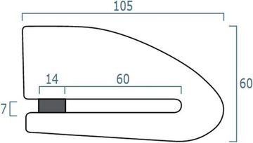 Поврежденный дисковый замок на мотоцикл, скутер, велосипед, Цена с сигнализацией