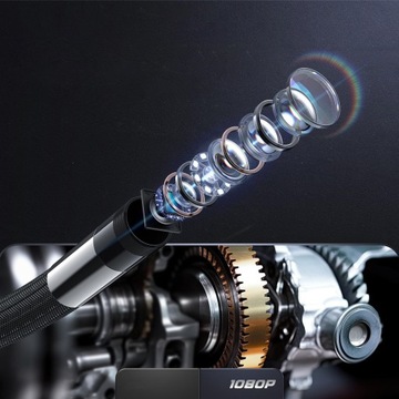 ИНСПЕКЦИОННАЯ КАМЕРА С ПОДВИЖНЫМ ВРАЩАЮЩИМСЯ ГОЛОВКОЙ ЭНДОСКОПОМ 360° 8 мм 2M 8LED CE