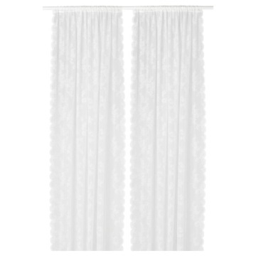 IKEA ALVINE SPETS Firanki 1 para kremowy 145x300cm
