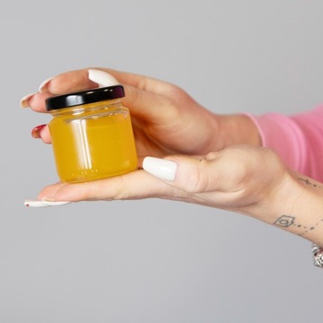 БАНКА 100 мл ПИЩЕВЫЙ КОНТЕЙНЕР ДЛЯ ПРИГОТОВЛЕНИЯ МЕДОВОГО ВАРЕНИЯ стеклянные банки 5X