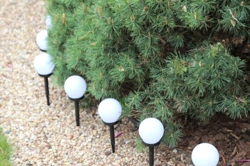 10 светодиодных САДОВЫХ ЛАМП СОЛНЕЧНЫХ ШАРОВ БЕЛЫХ ЛАМП