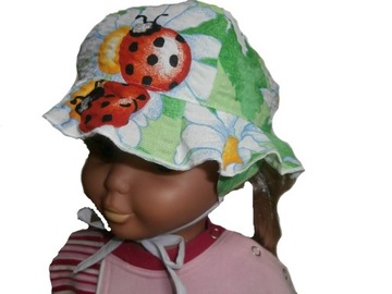 ЛЕТНЯЯ ШАПКА БОЖЬЯ КОРОВКА, КОРА ХЛОПКА, 46-50см