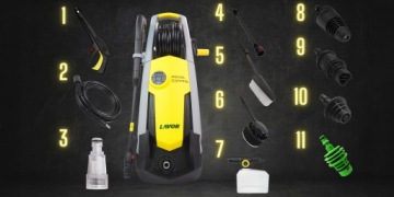 МОЩНАЯ МОЙКА ДАВЛЕНИЯ LAVOR ALU FLEX STRONG X7 2500 Вт, 180 БАР ГОТОВЫЙ КОМПЛЕКТ