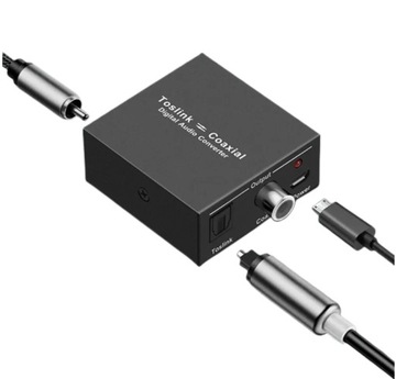 KONWERTER COAXIAL na TOSLINK Dwukierunkowy