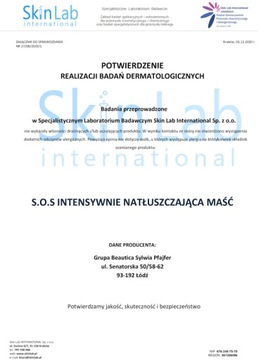 Maść do rąk natłuszczająca, do skóry suchej BEAUTICA S.O.S 100ml