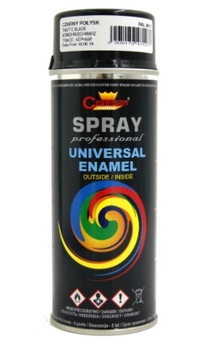 Farba w sprayu RAL 9005 CZARNY POŁYSK spray 400ml