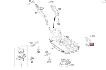 MERCEDES-BENZ GLC X253 КРОНШТЕЙН КОНТЕЙНЕРА ТОПЛИВНОГО БАКА A2534750527 OEM