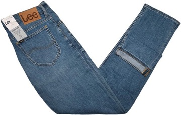 spodnie LEE LUKE slim tapered W33 L32 selvage L719NLLT worn in cody