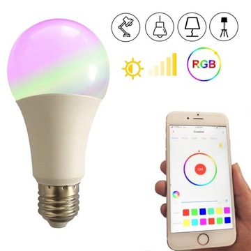 Светодиодная лампа Google Alex Area LED E27 7 Вт, 1 шт., лампа WiFi