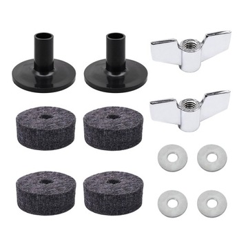 Наборы для замены тарелок барабанной установки, прочный ударный инструмент, серый цвет