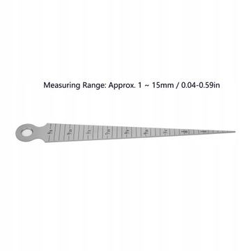 Клиновой калибр из нержавеющей стали с конусом