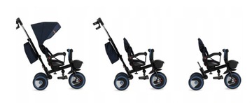 Трехколесный велосипед 5-в-1 MoMi INVIDIA ПОВОРОТНАЯ НА 360° СУМКА-КОРЗИНА АКСЕССУАРОВ